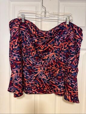 Reel Legends Coral, Navy & Purple skirt with attached shorts